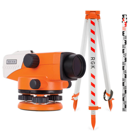 Комплект оптический нивелир RGK N-32 + штатив S6-N + рейка AMO S4 купить по низкой цене | МАКСПРОФИТ