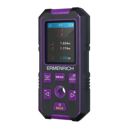 Детектор скрытой проводки Ermenrich Ping SM90, фиолетовый купить по низкой цене | МАКСПРОФИТ