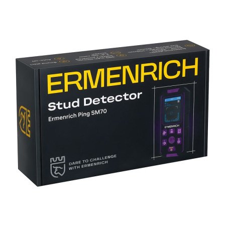 Детектор скрытой проводки Ermenrich Ping SM70, фиолетовый купить по низкой цене | МАКСПРОФИТ