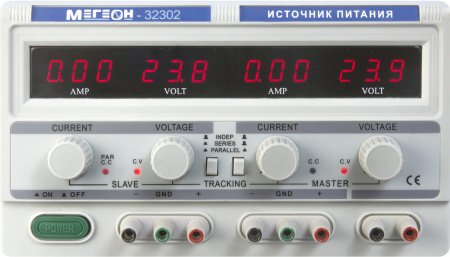 Трёхканальный линейный источник питания МЕГЕОН 32302 купить по низкой цене | МАКСПРОФИТ