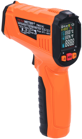 Дистанционный измеритель температуры (пирометр) PeakMeter PM6519C купить по низкой цене | МАКСПРОФИТ