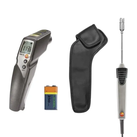 Комплект testo 830-T4 - Инфракрасный термометр и поверхностный зонд с подпружиненной термопарой купить по низкой цене | МАКСПРОФИТ