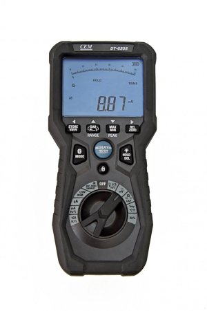 CEM DT-6505 Измеритель сопротивления изоляции Микроомметр высокого разрешения с мультиметром True RMS купить по низкой цене | МАКСПРОФИТ